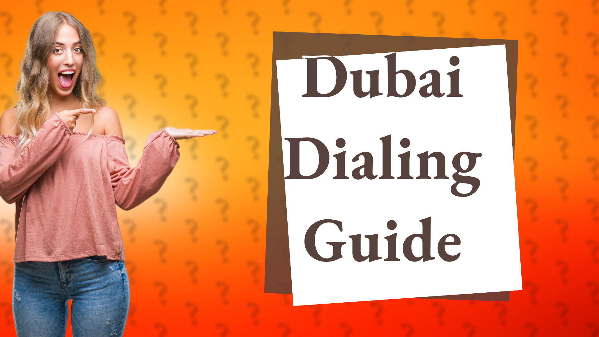 Dubai Dialing Guide