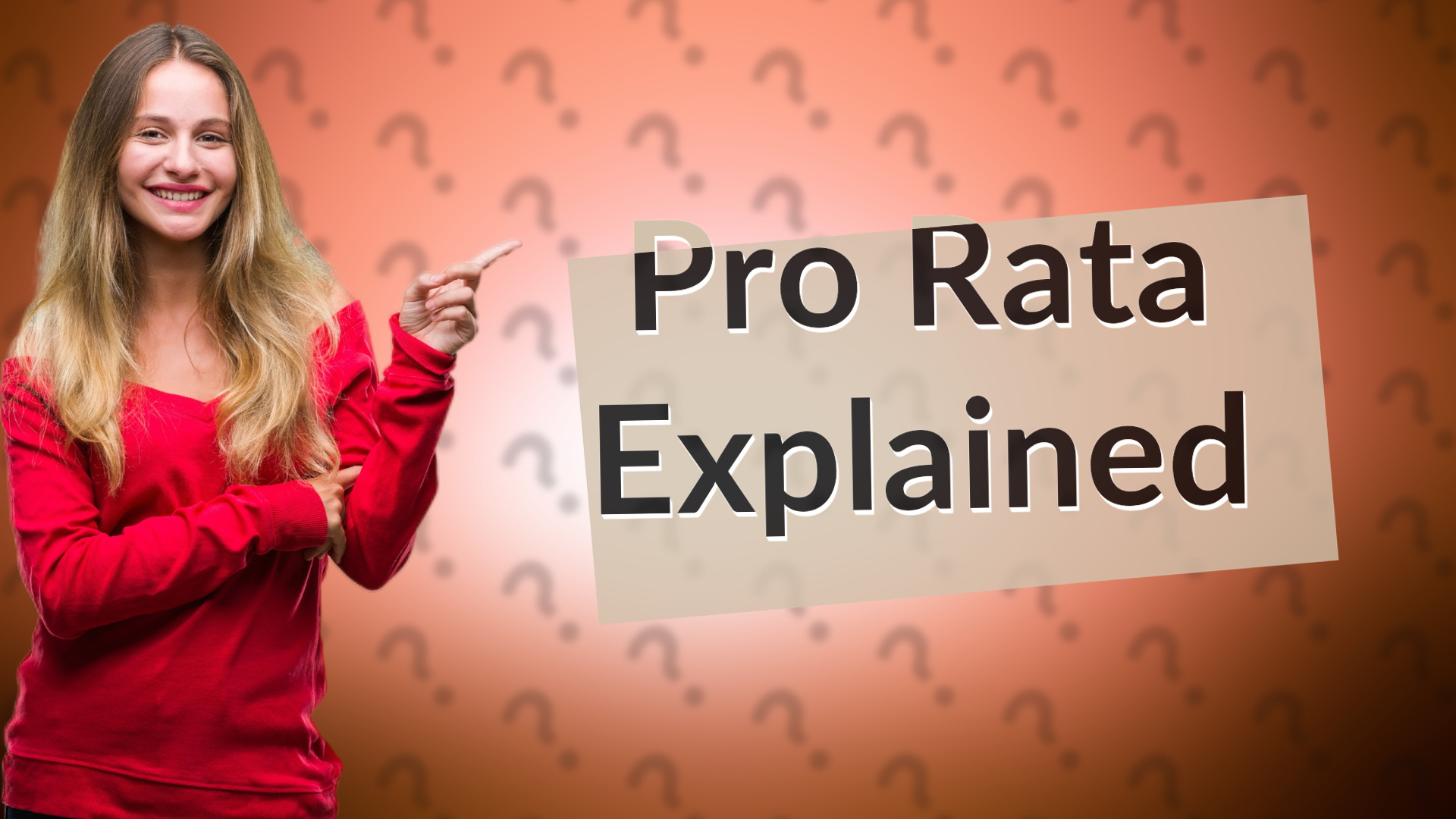 Pro Rata Explained
