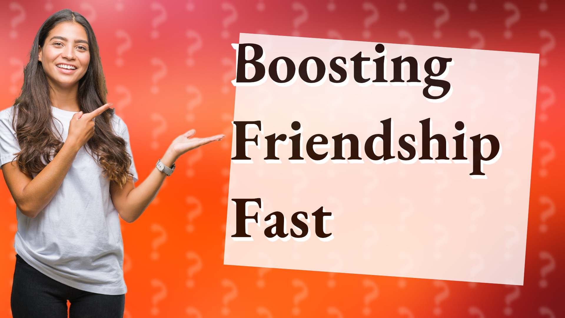 Boosting Friendship Fast