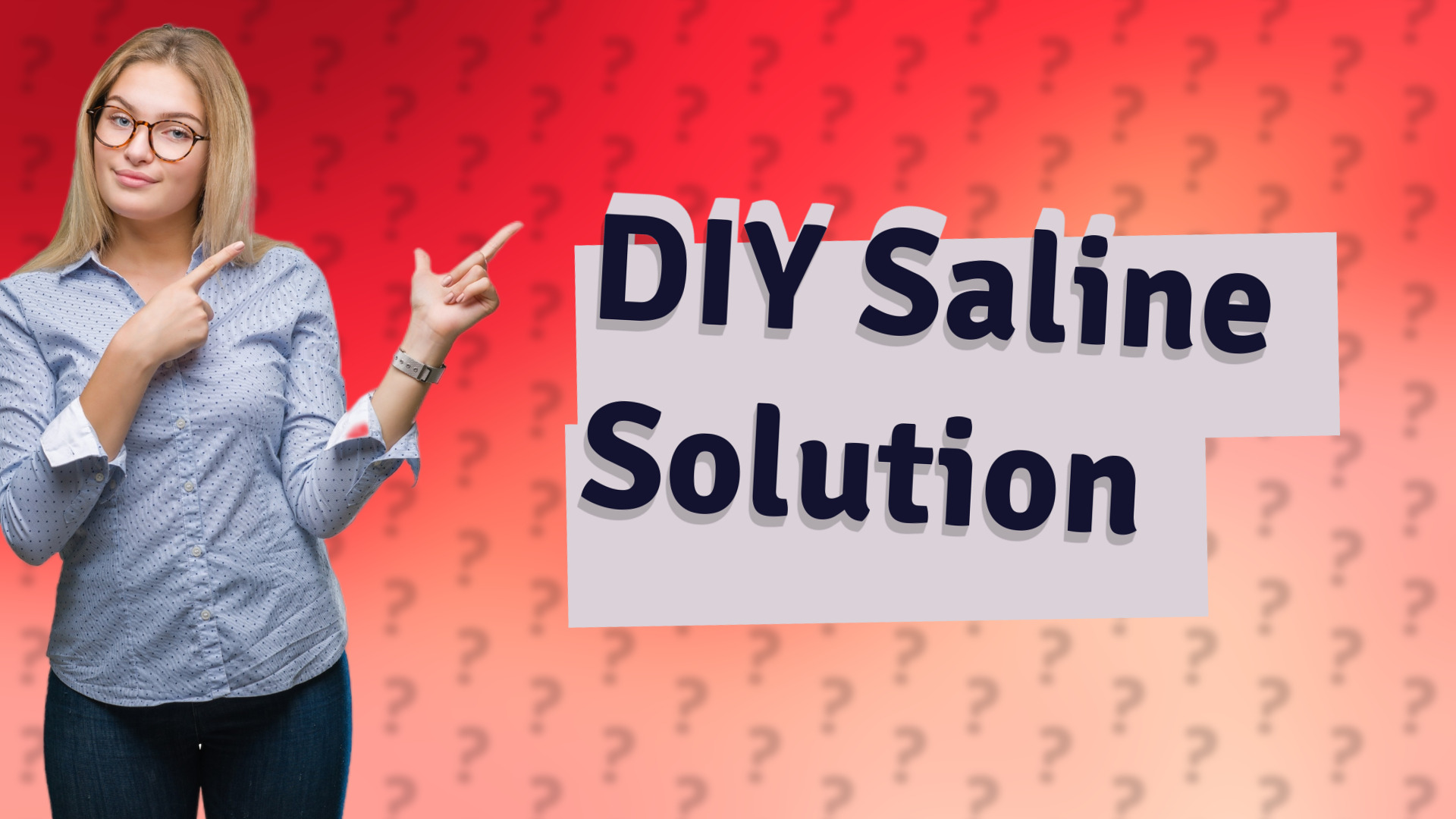 DIY Saline Solution