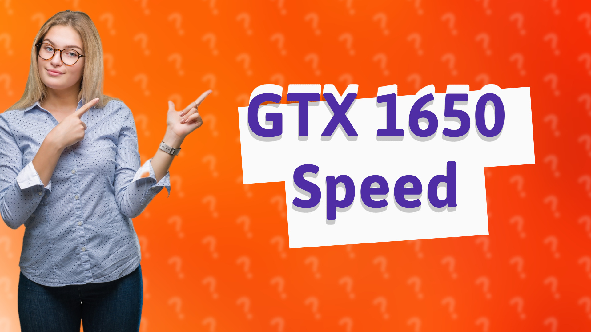 GTX 1650 Speed