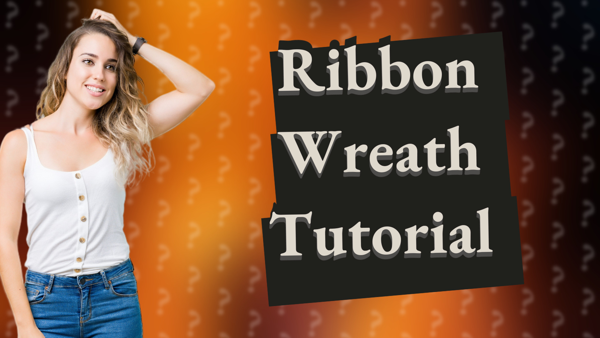 Ribbon Wreath Tutorial