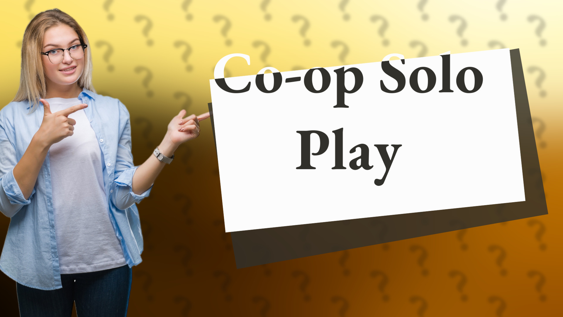 Co-op Solo Play