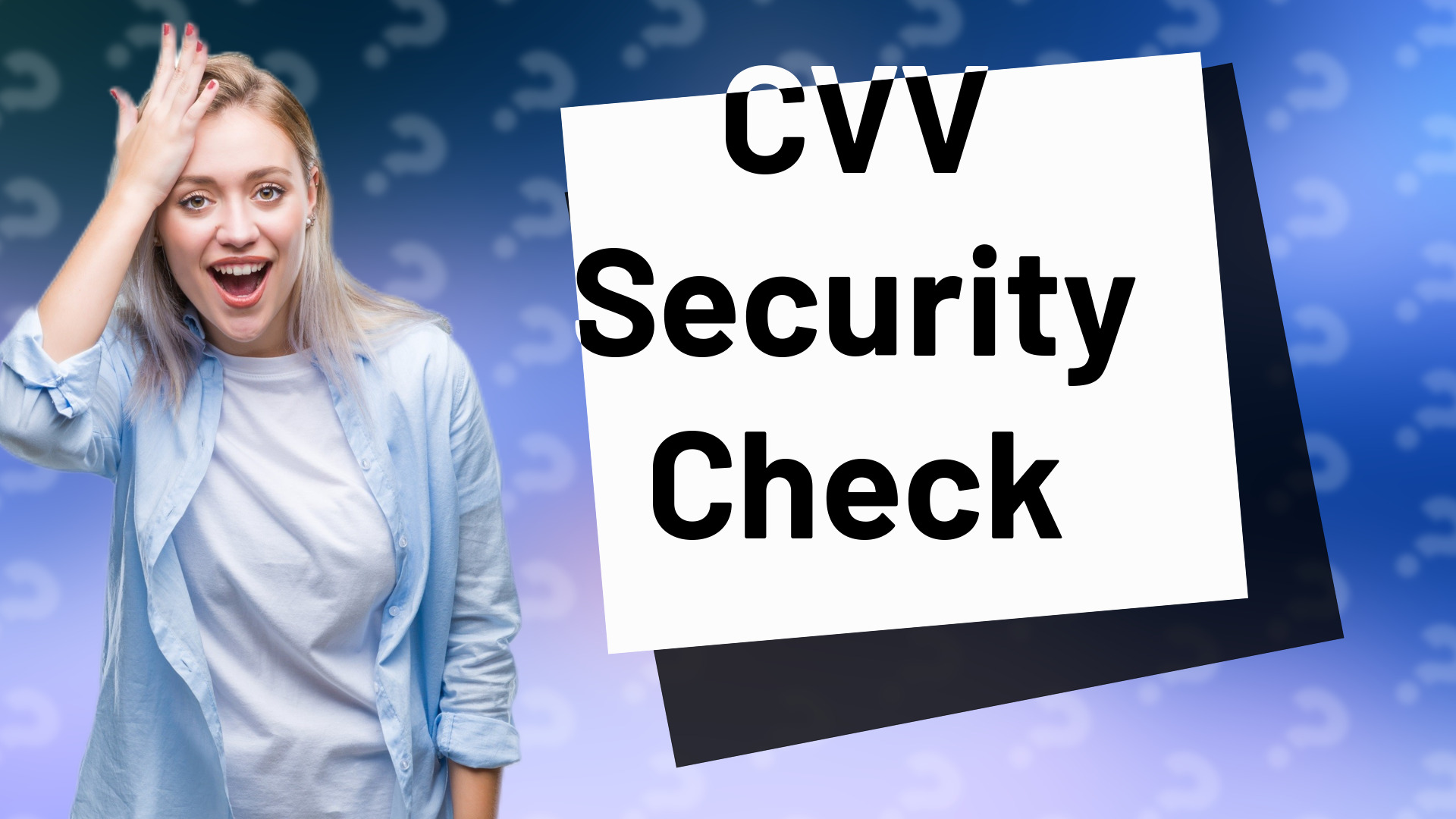 CVV Security Check