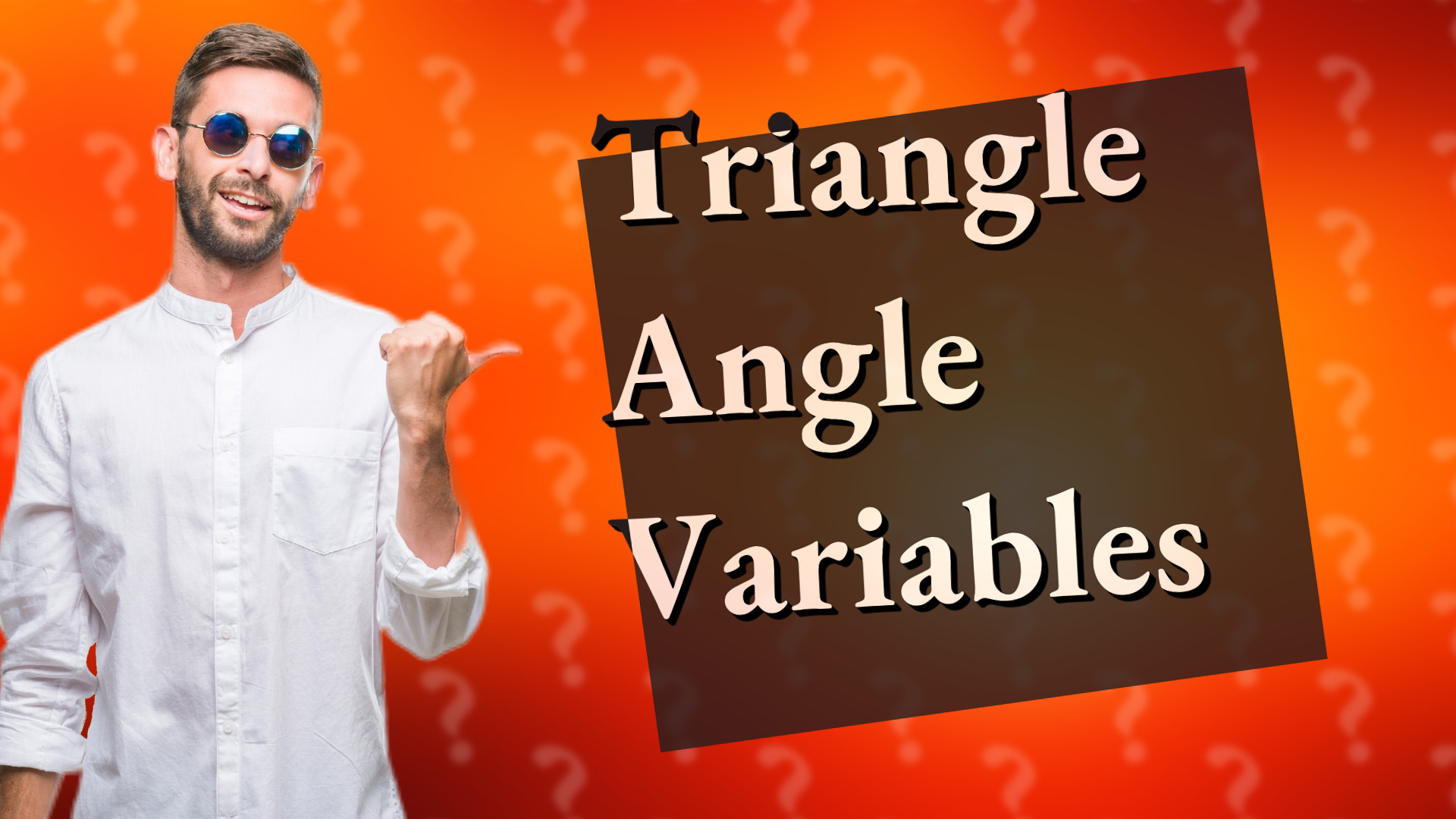 Triangle Angle Variables
