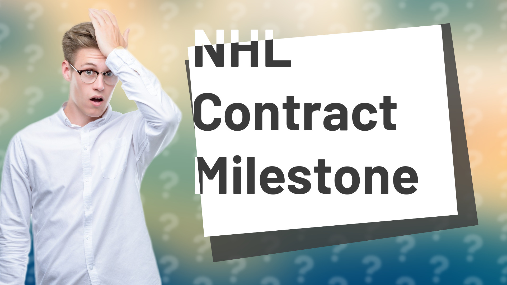 NHL Contract Milestone