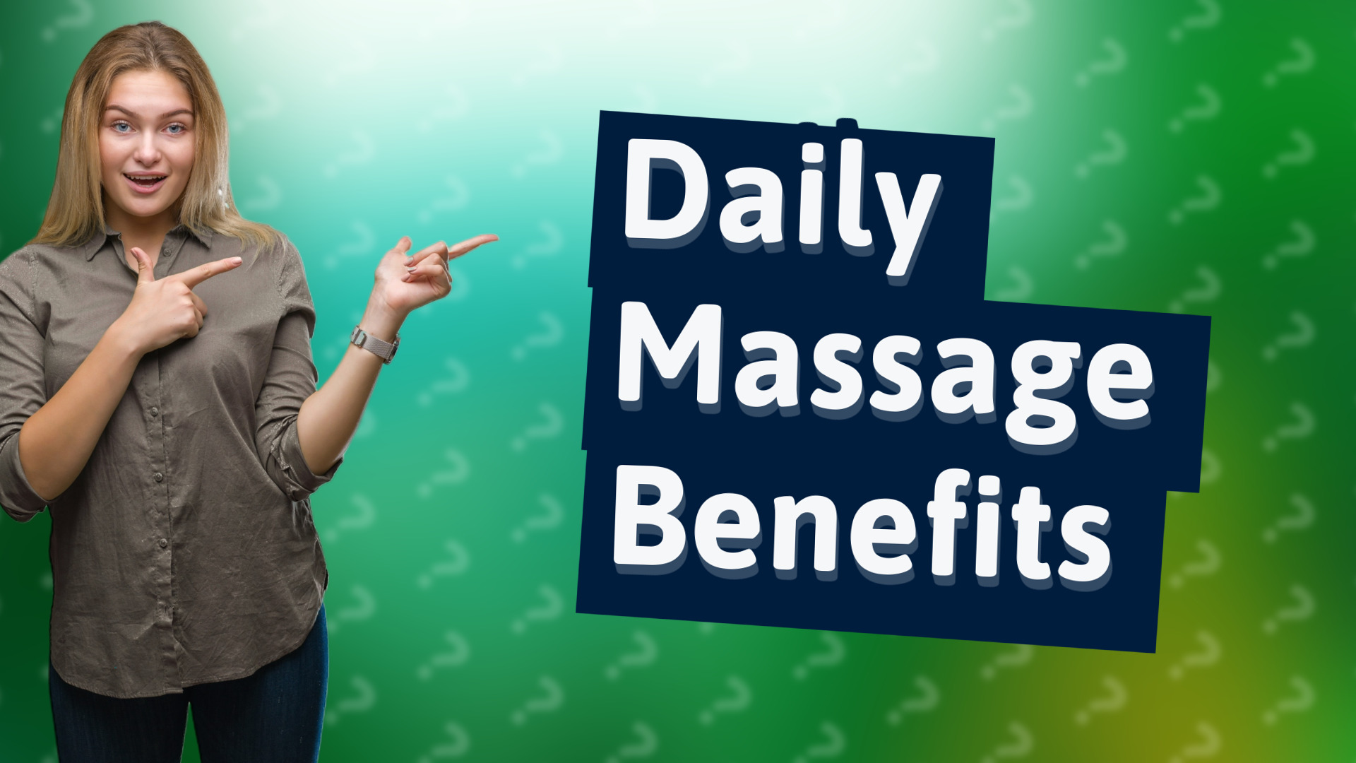 Daily Massage Benefits