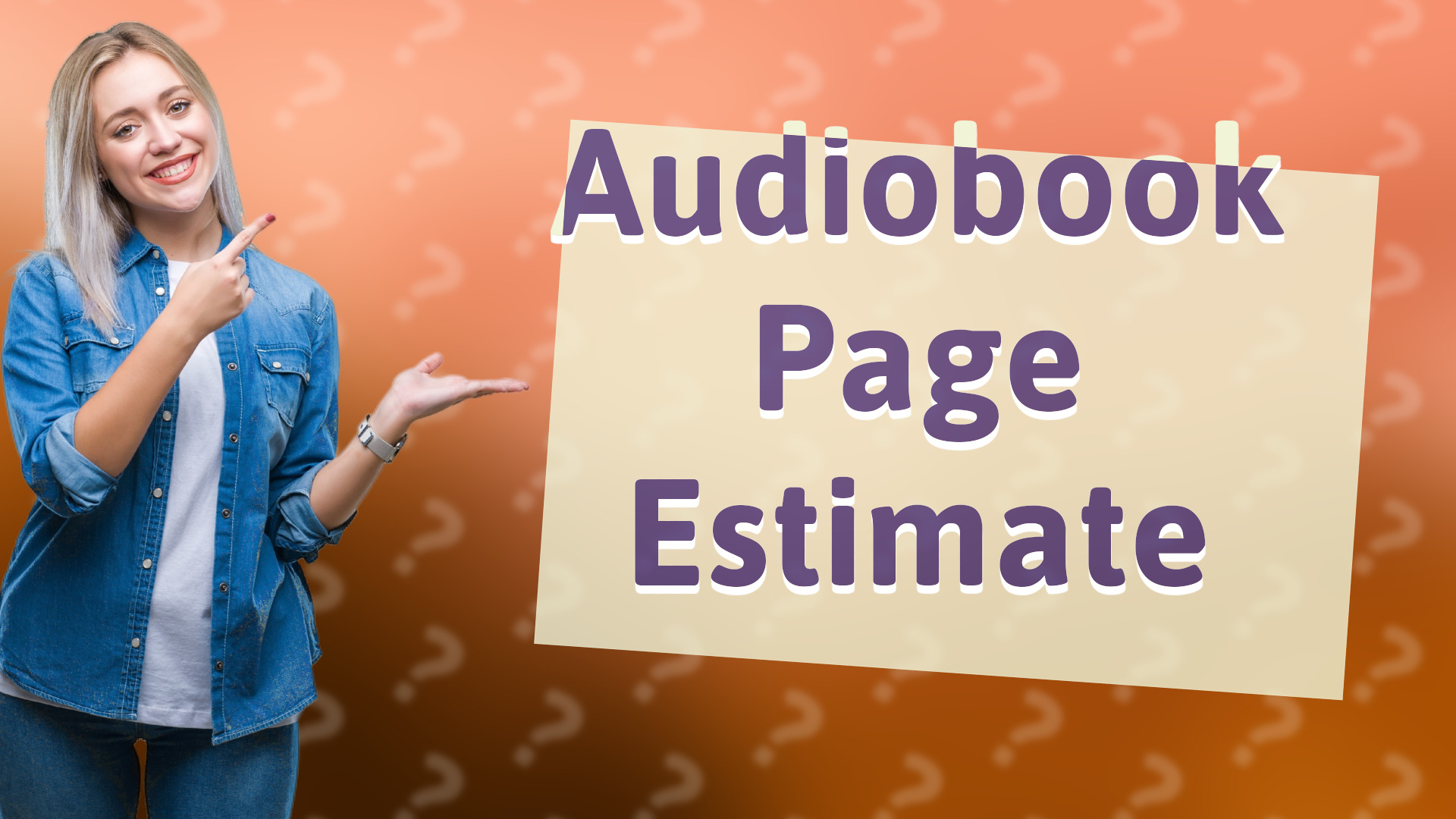 Audiobook Page Estimate