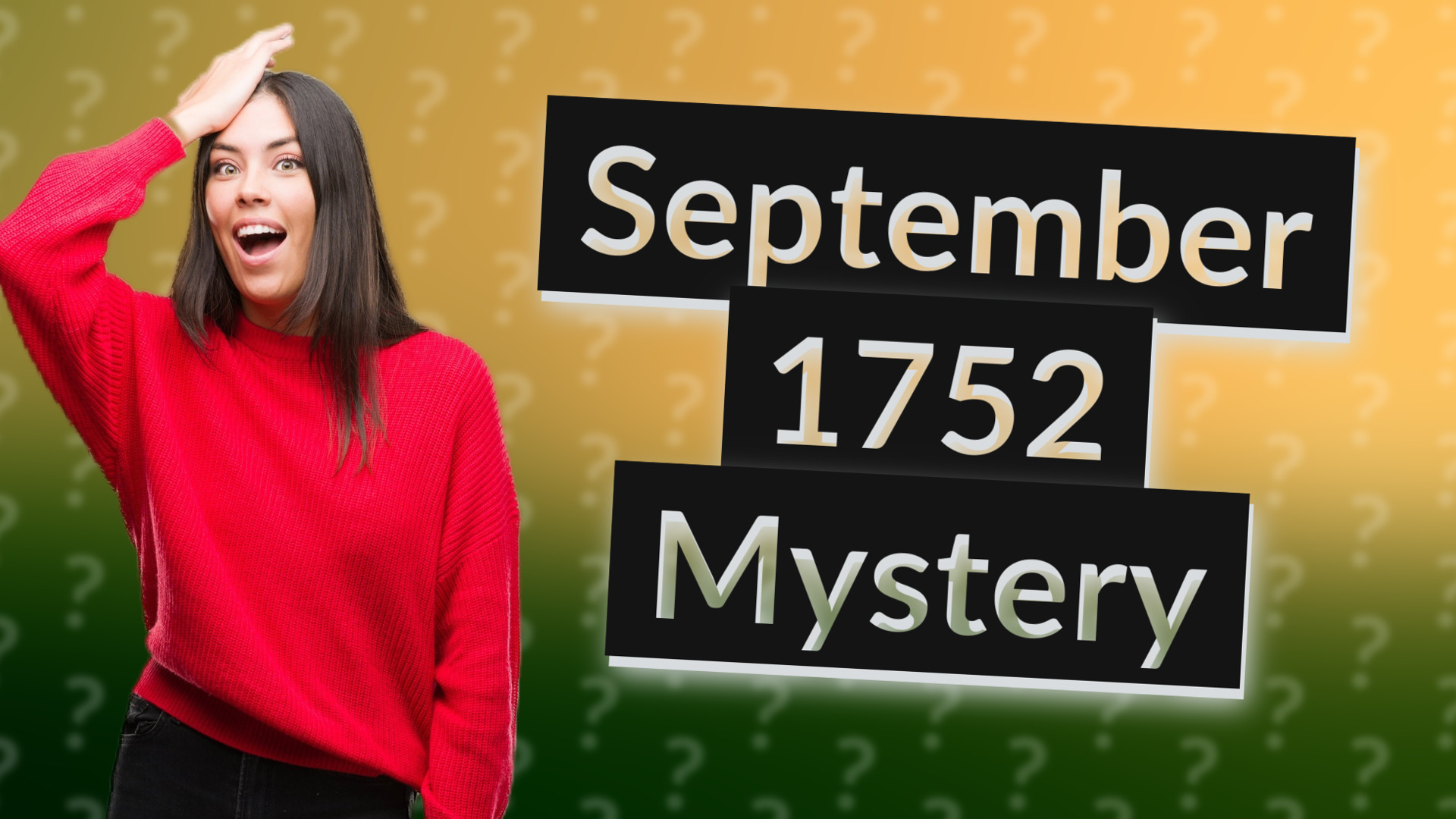 September 1752 Mystery