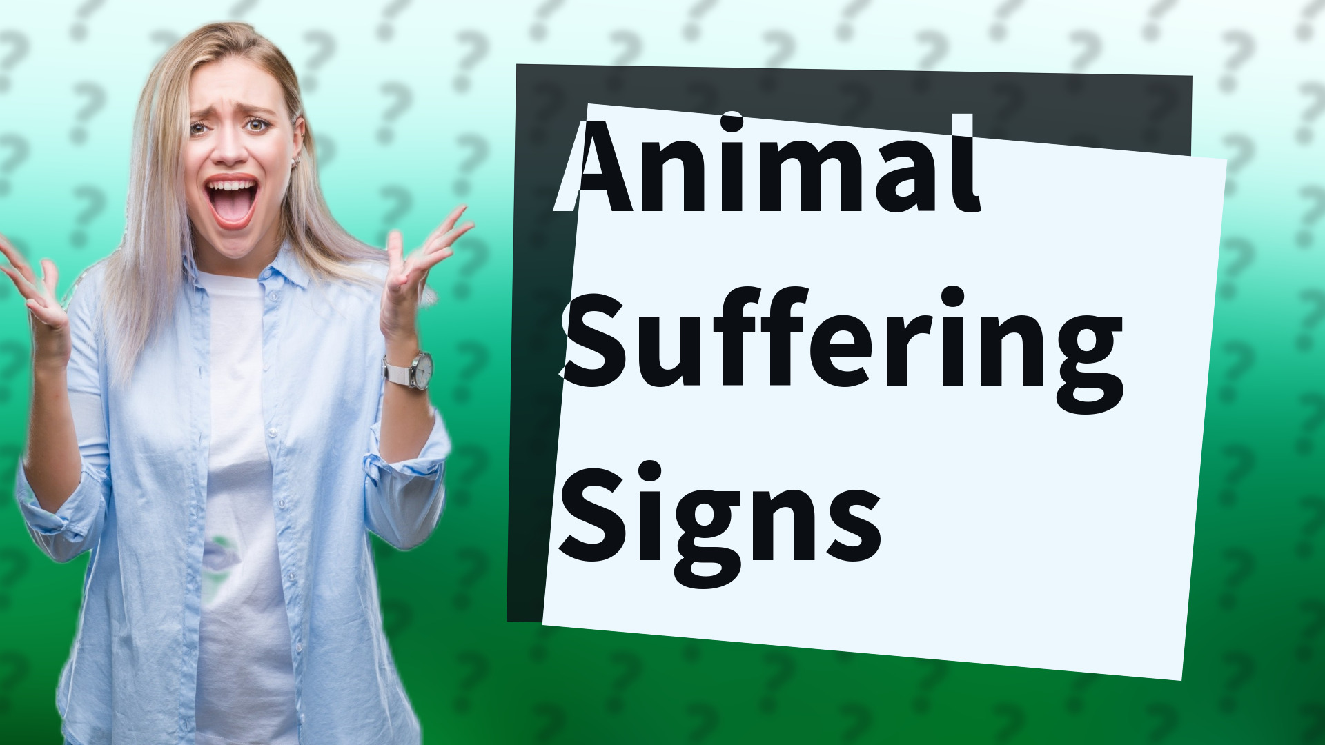 Animal Suffering Signs