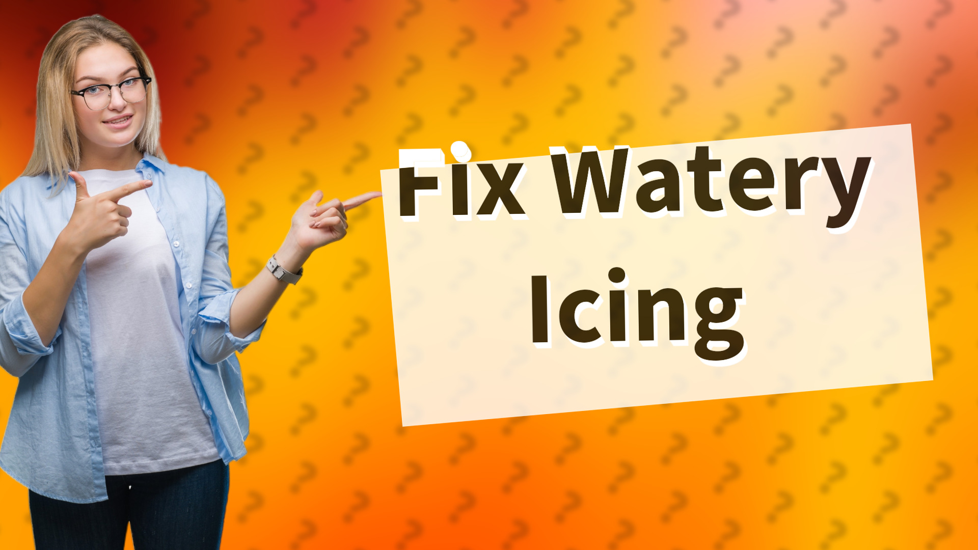 Fix Watery Icing