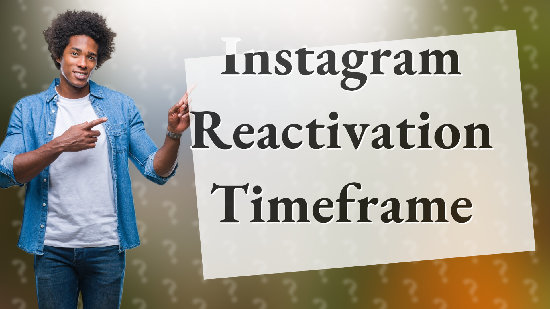 Instagram Reactivation Timeframe