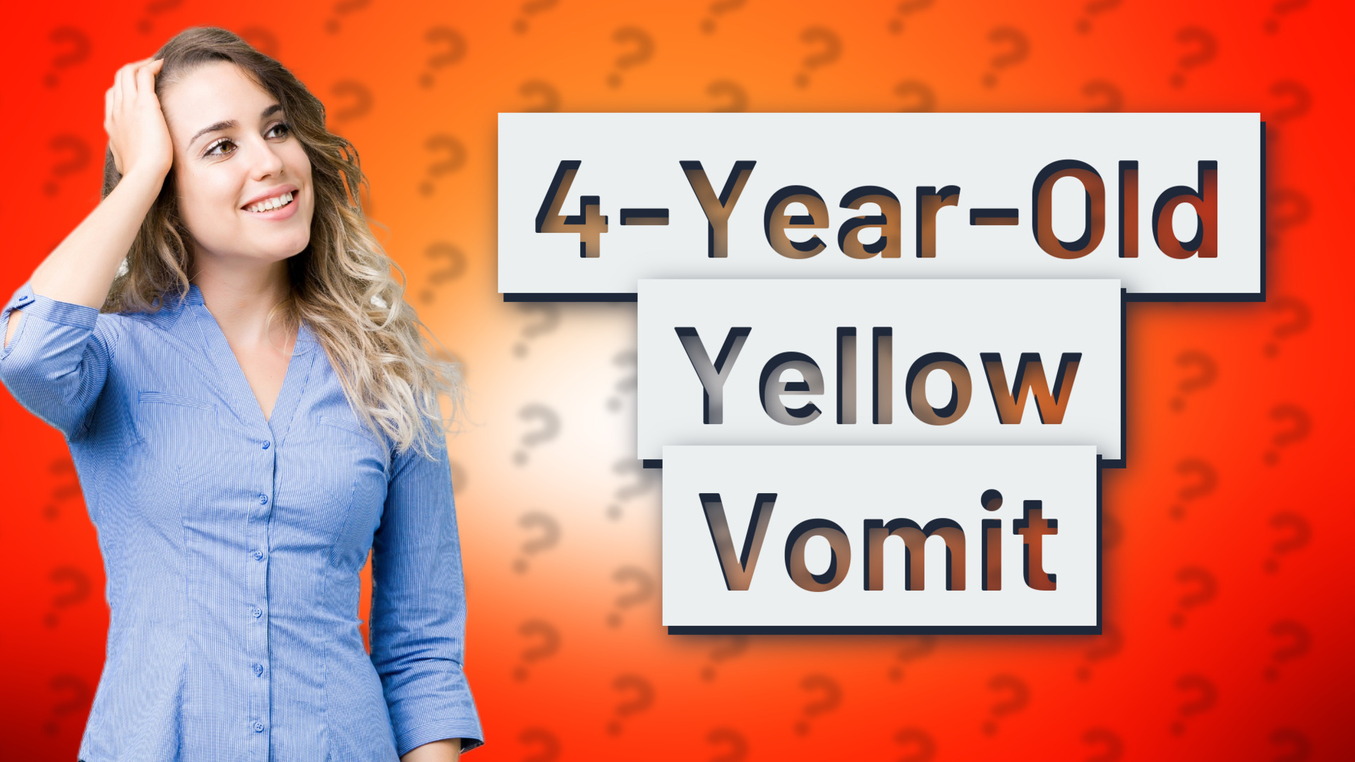 4-Year-Old Yellow Vomit
