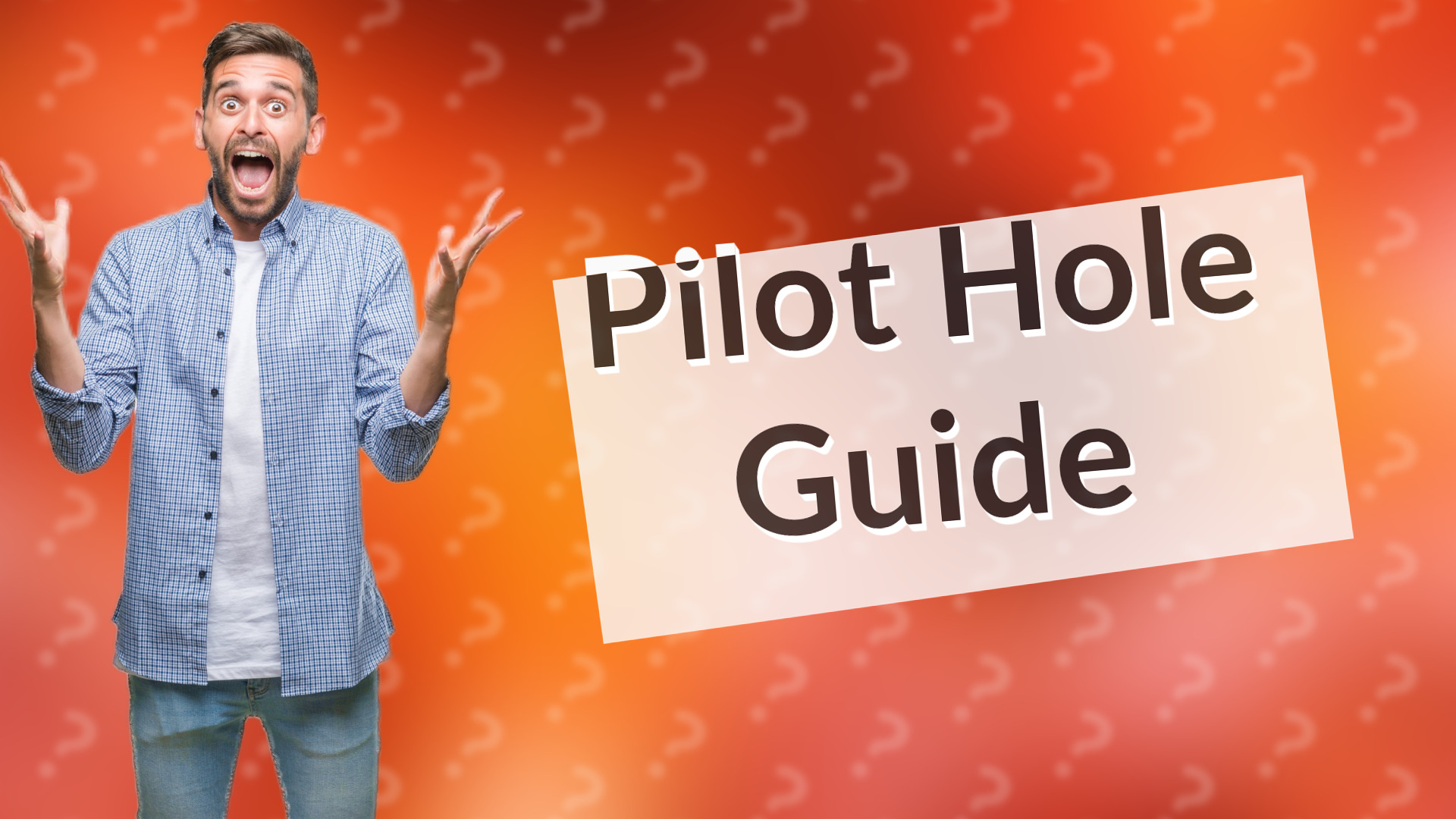 Pilot Hole Guide