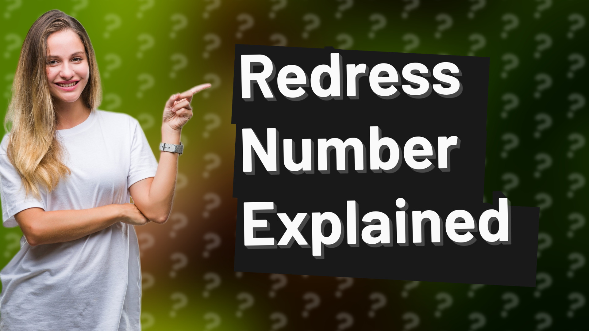 Redress Number Explained