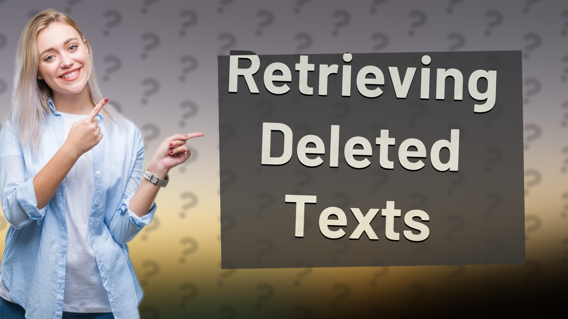 Retrieving Deleted Texts