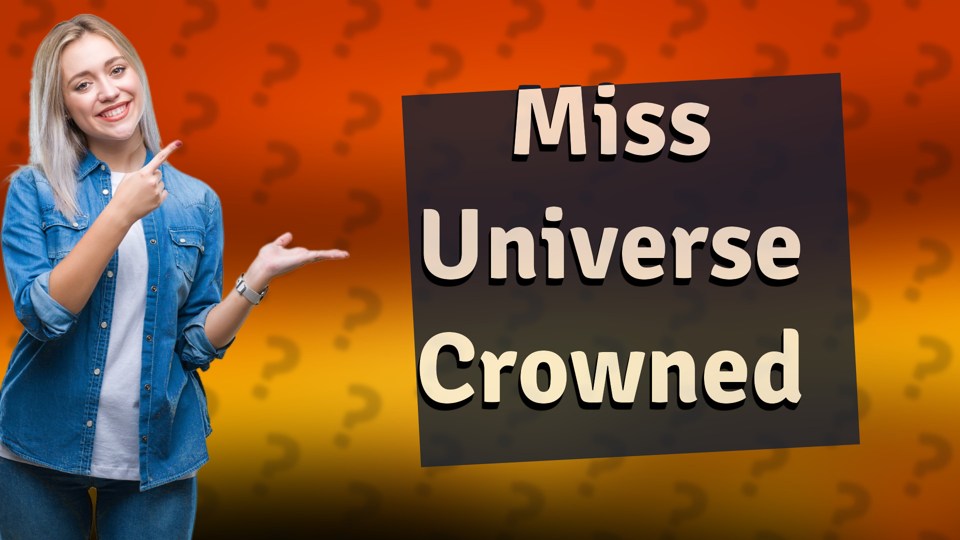 Miss Universe Crowned