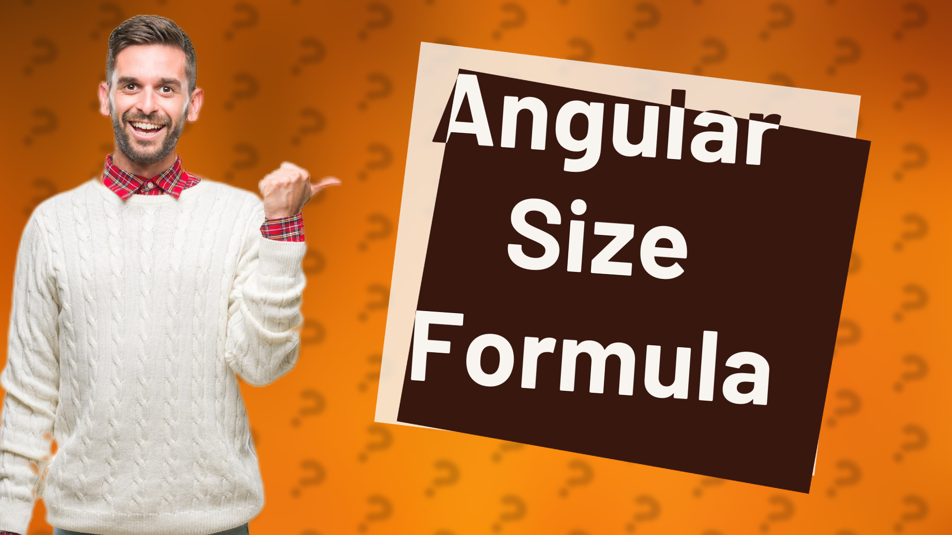 Angular Size Formula