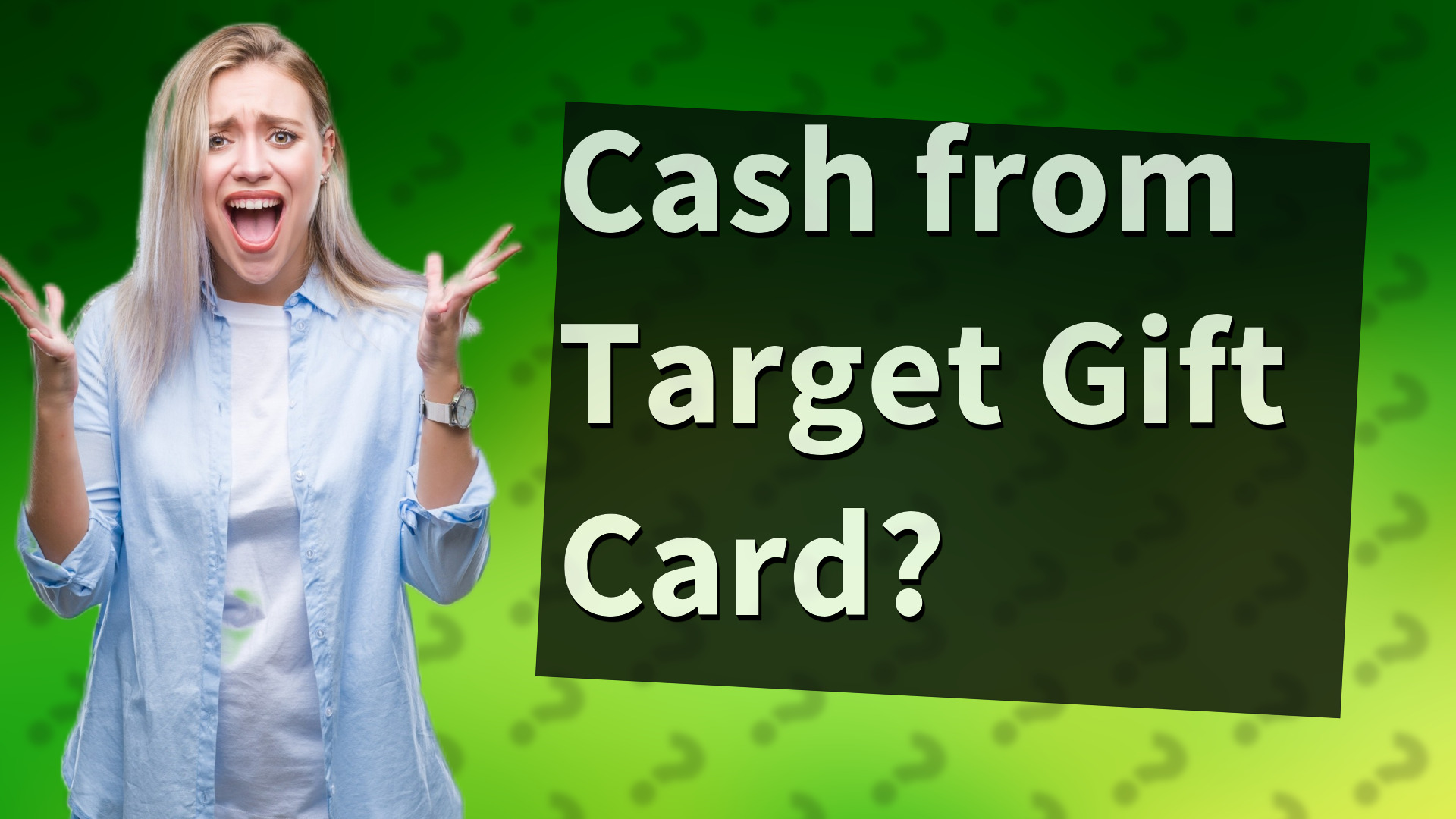 Cash from Target Gift Card?