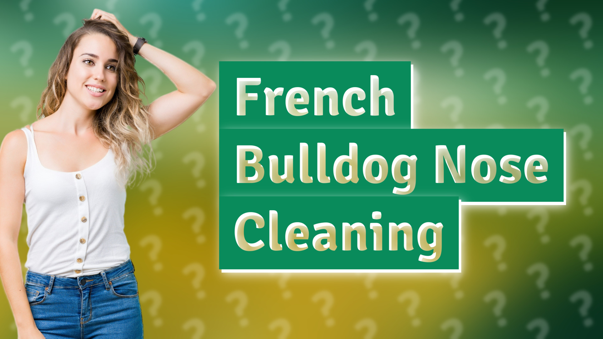 French Bulldog Nose Cleaning