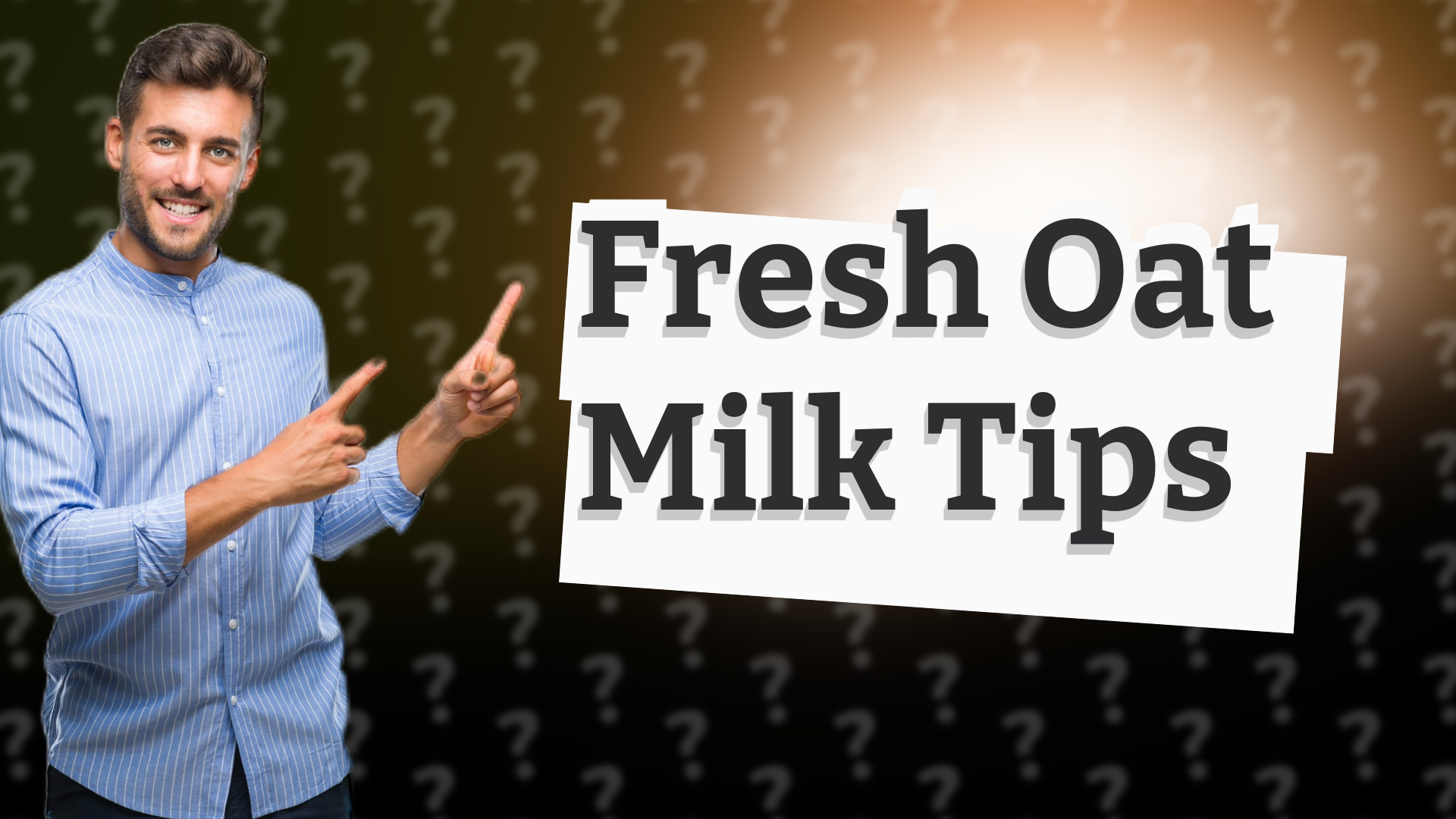 Fresh Oat Milk Tips