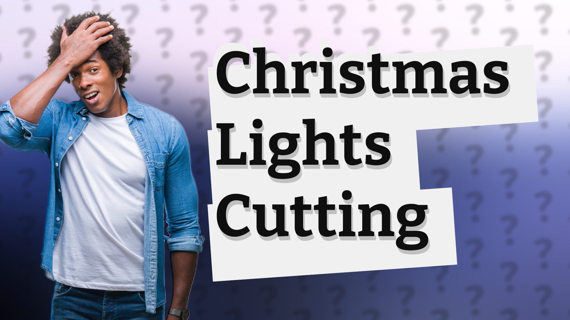 Christmas Lights Cutting