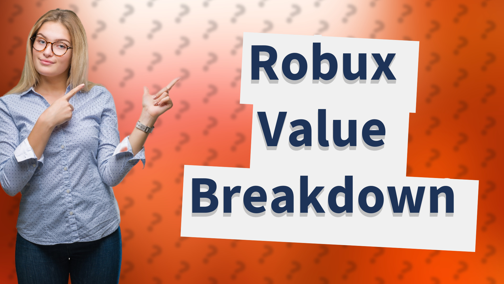 Robux Value Breakdown