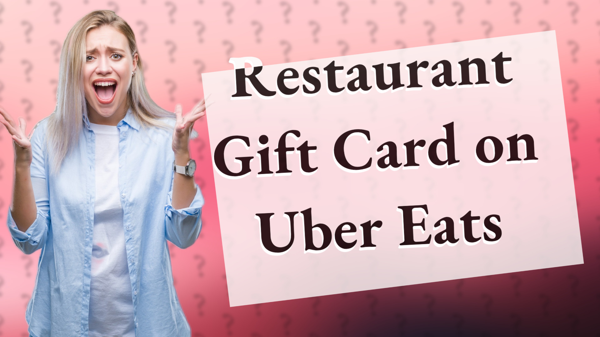 Restaurant Gift Card on Uber Eats