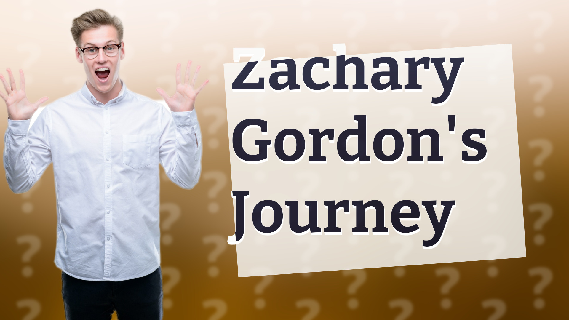 Zachary Gordon's Journey