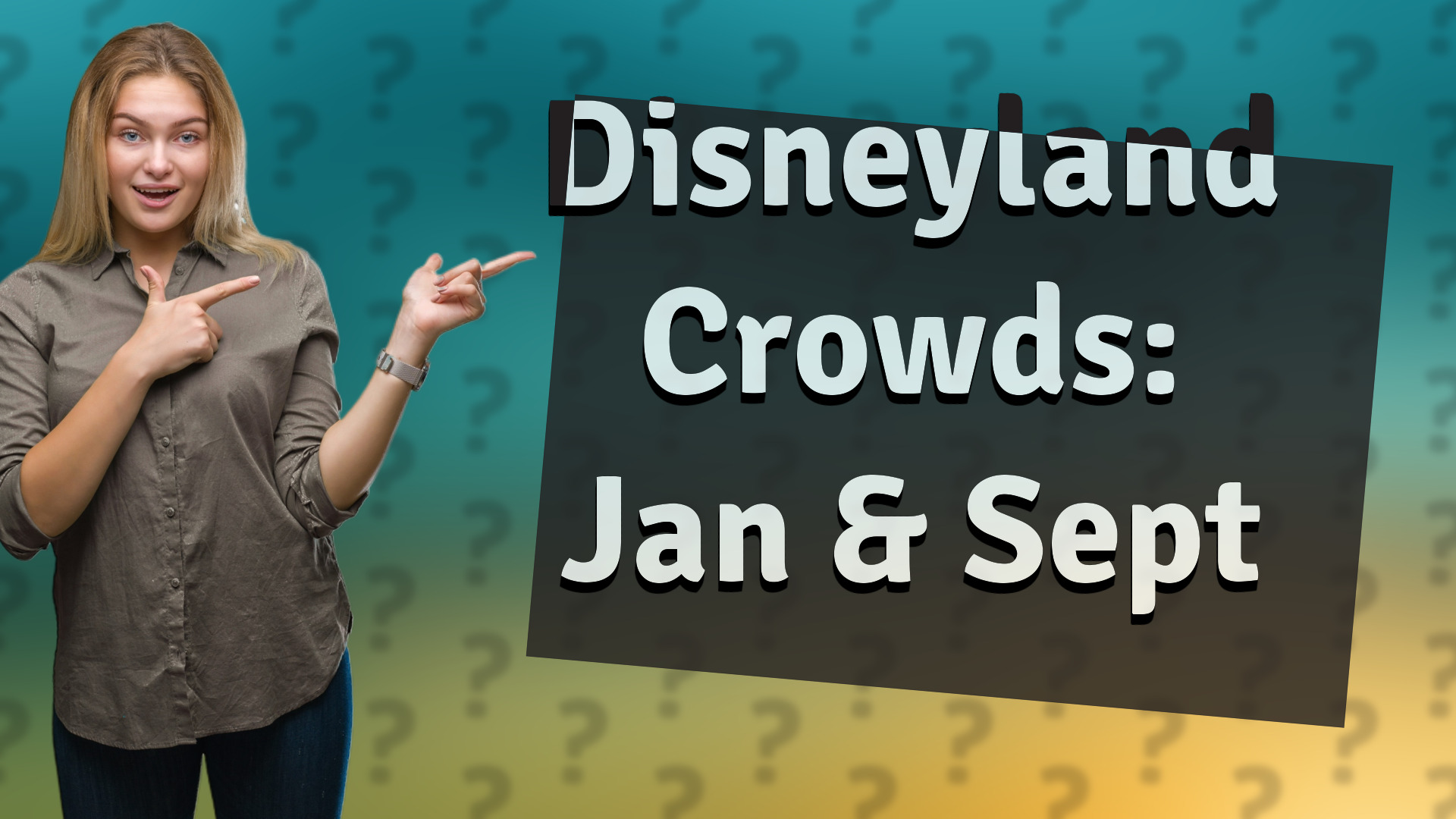 Disneyland Crowds: Jan & Sept