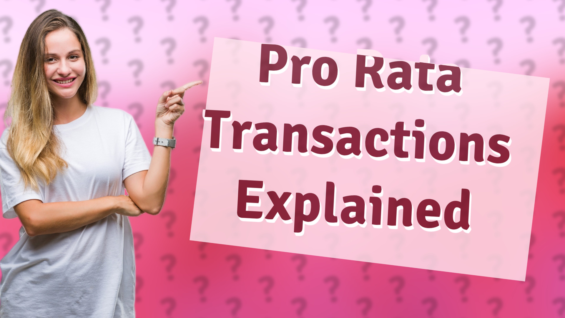 Pro Rata Transactions Explained