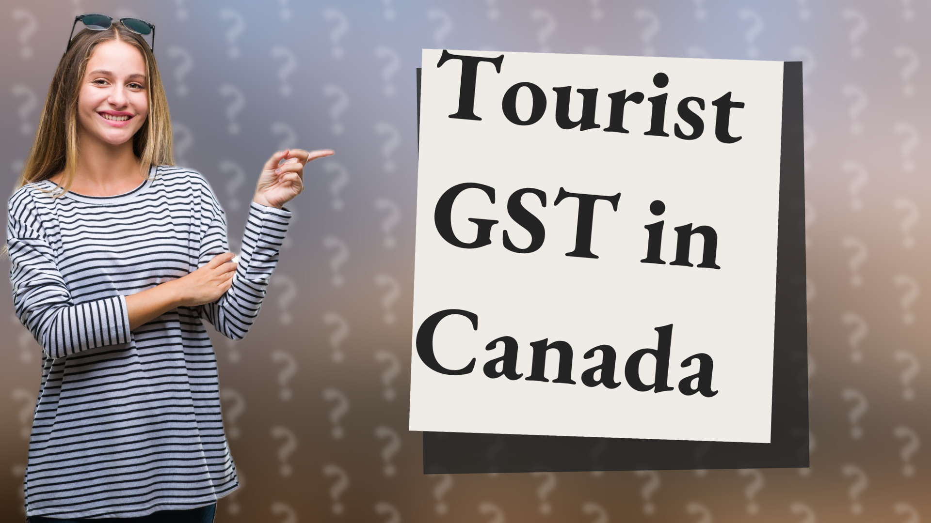 Tourist GST in Canada