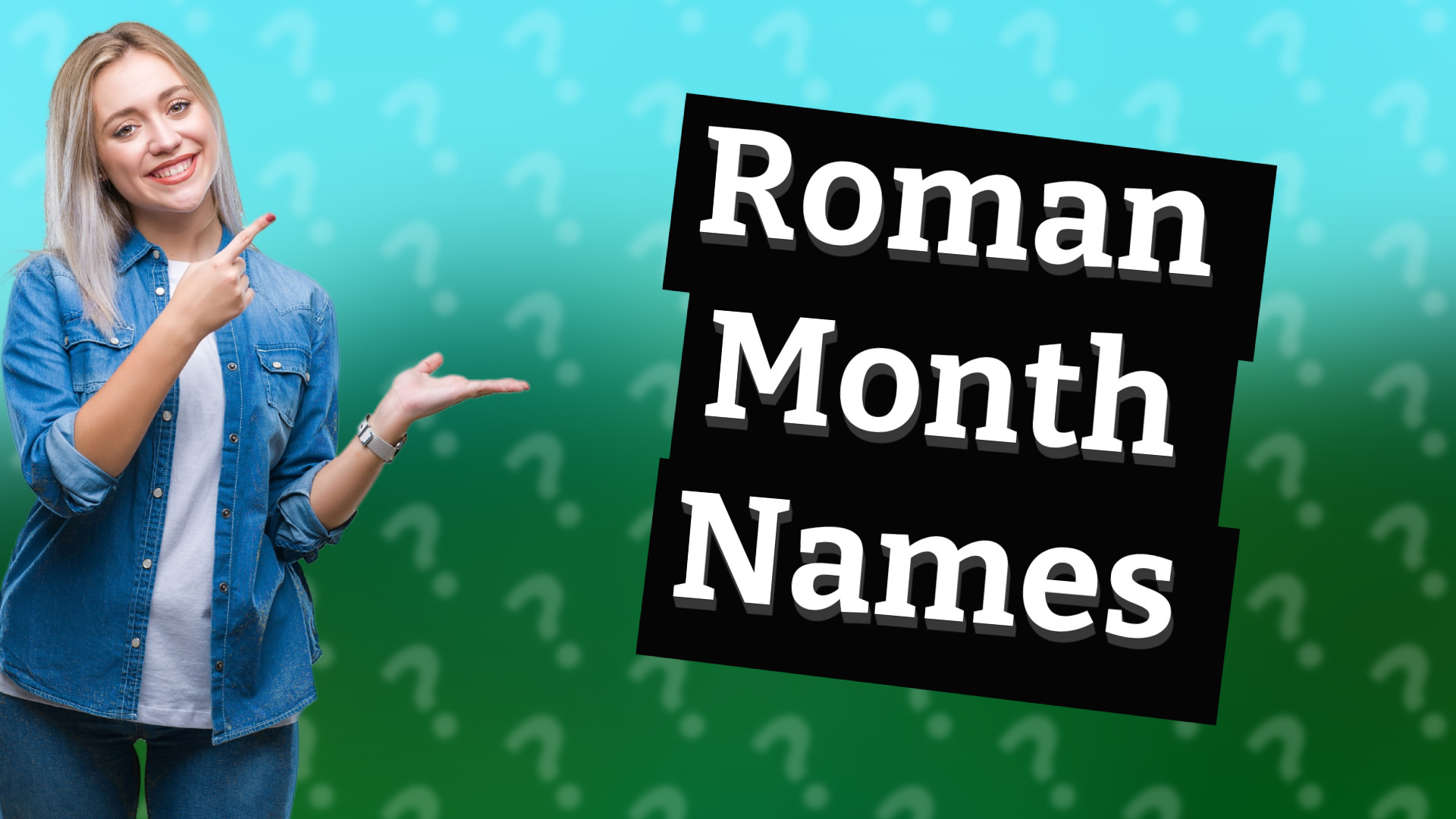 Roman Month Names