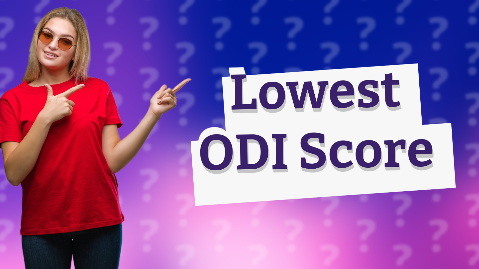 Lowest ODI Score