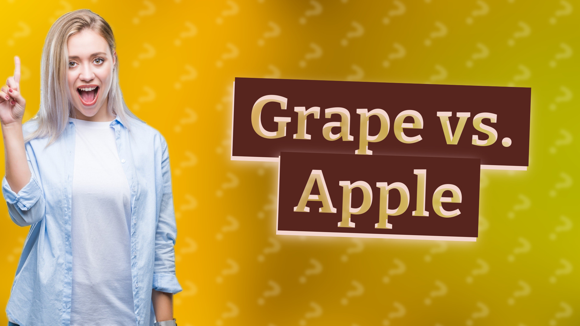 Grape vs. Apple