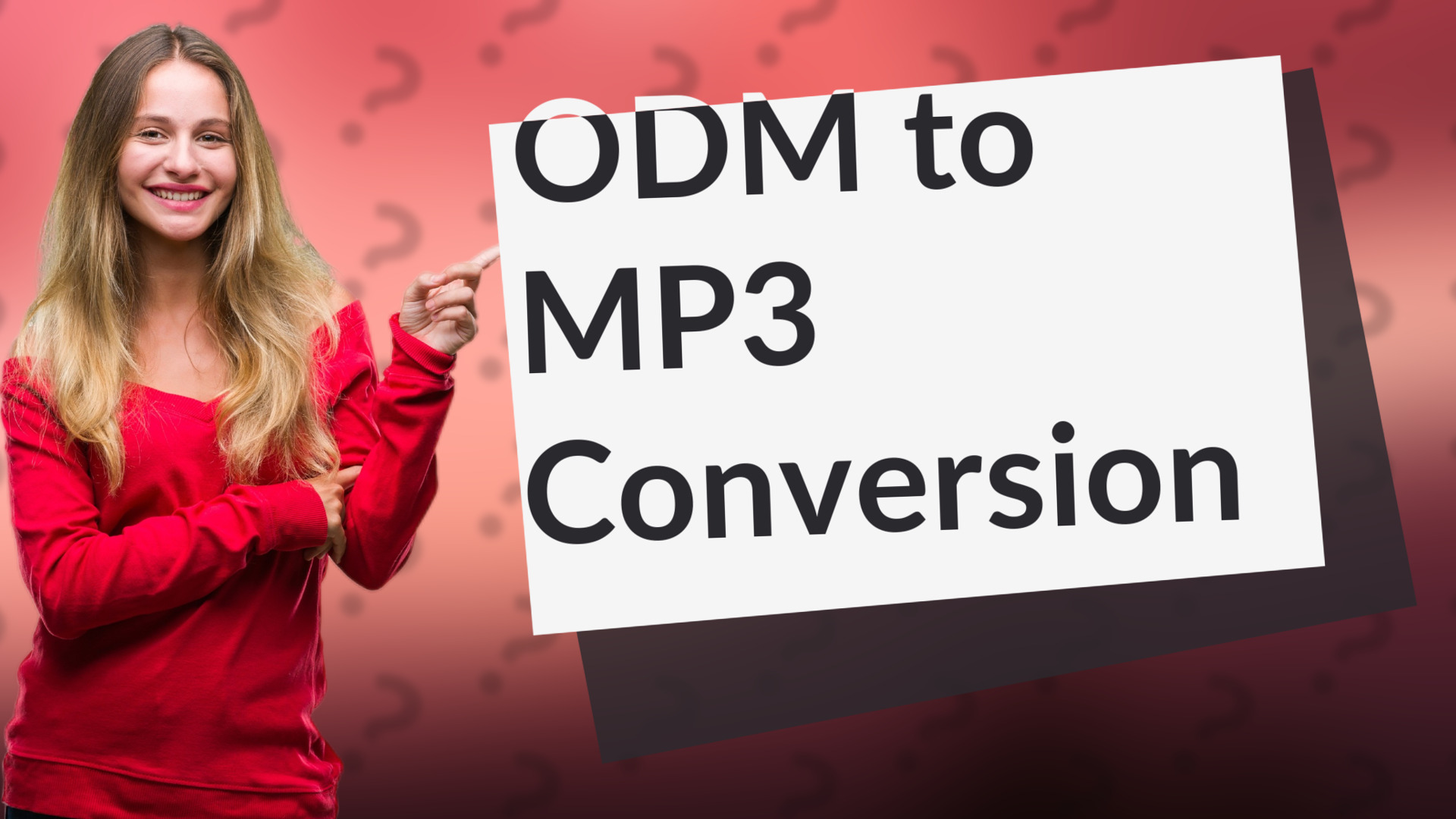 ODM to MP3 Conversion
