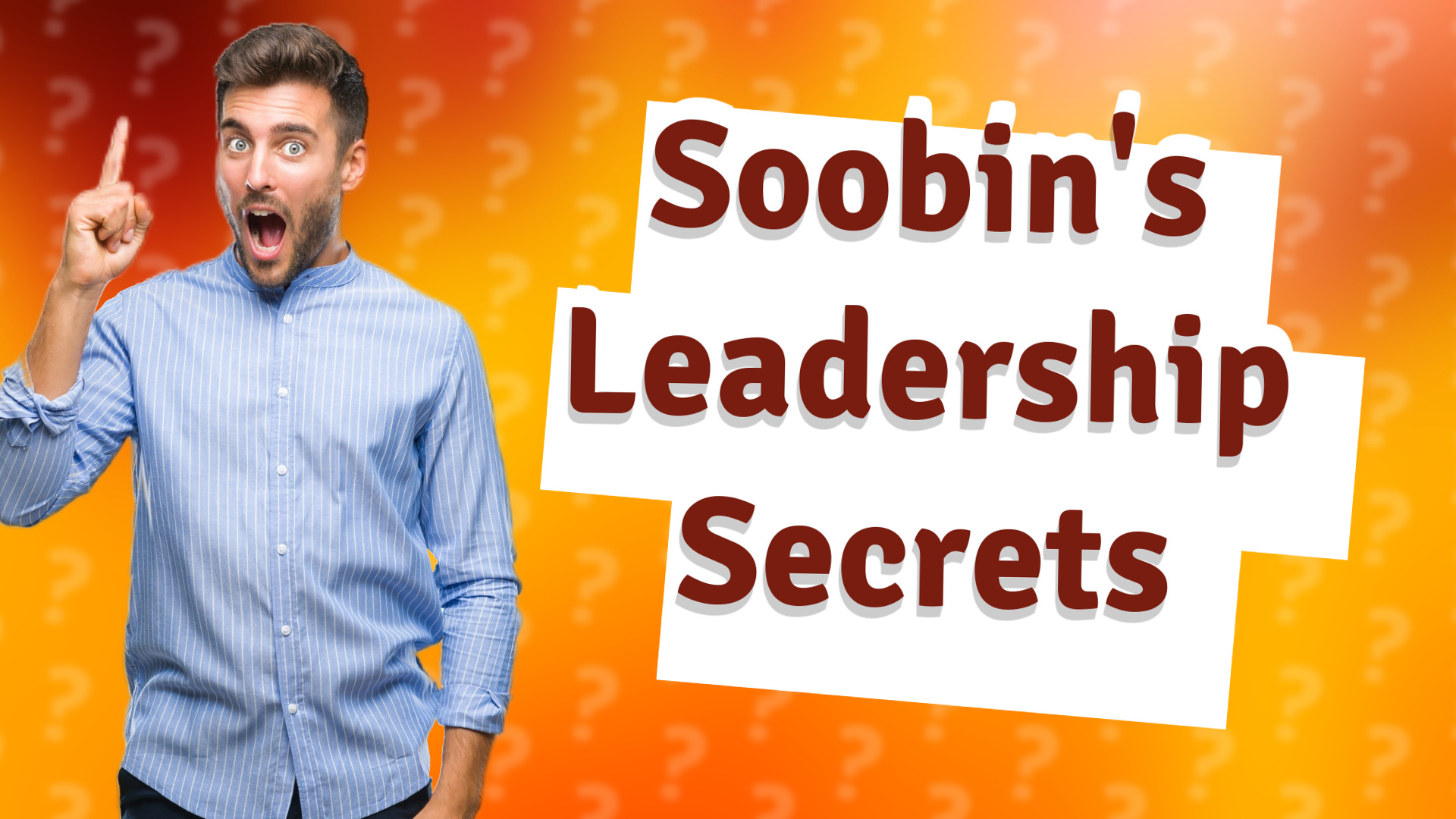 Soobin's Leadership Secrets
