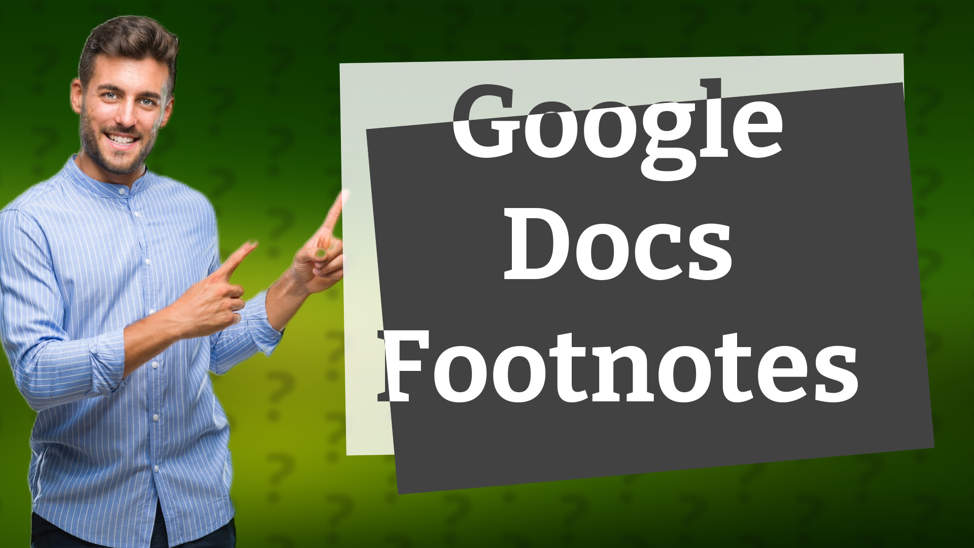 Google Docs Footnotes