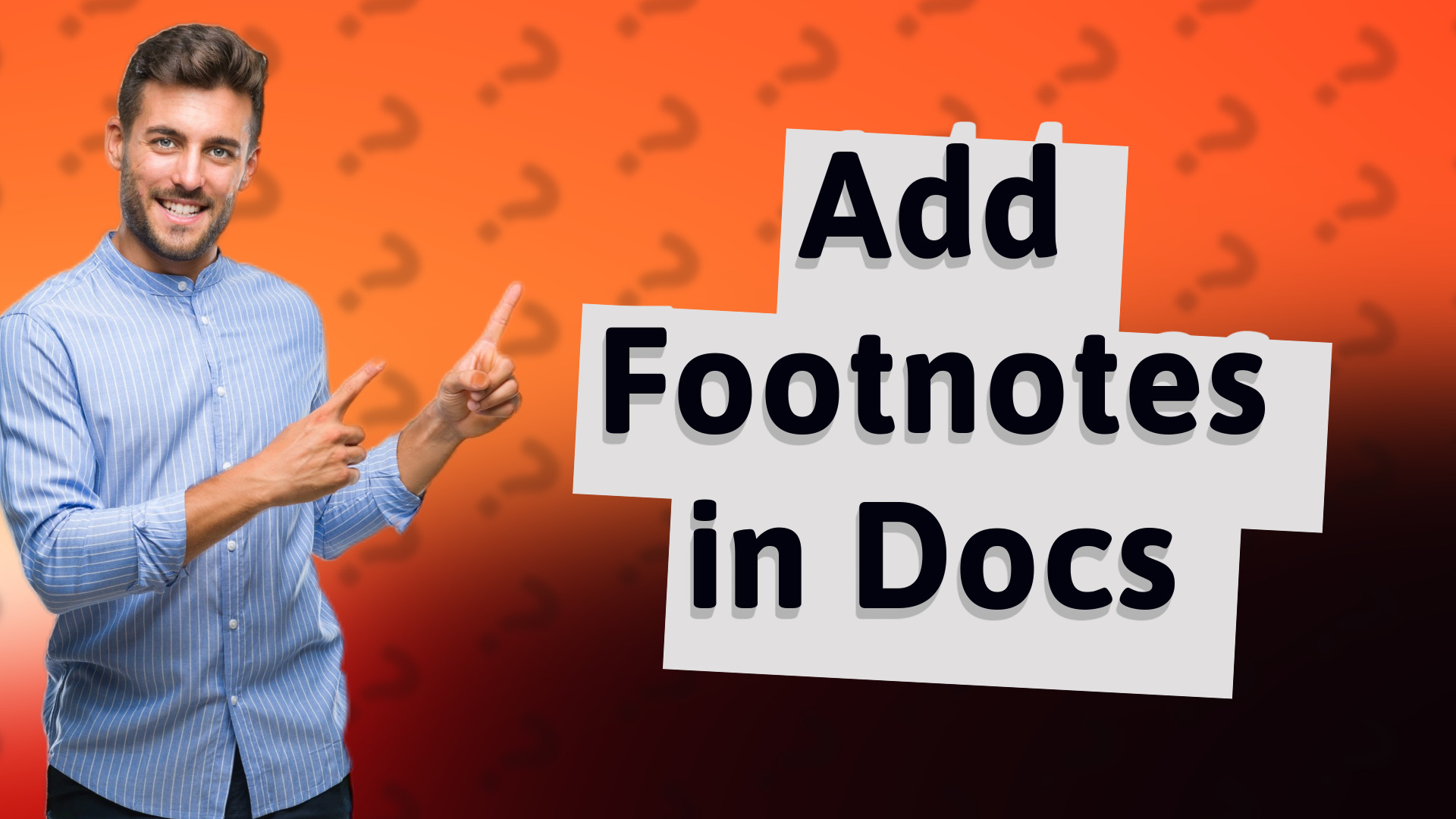 Add Footnotes in Docs