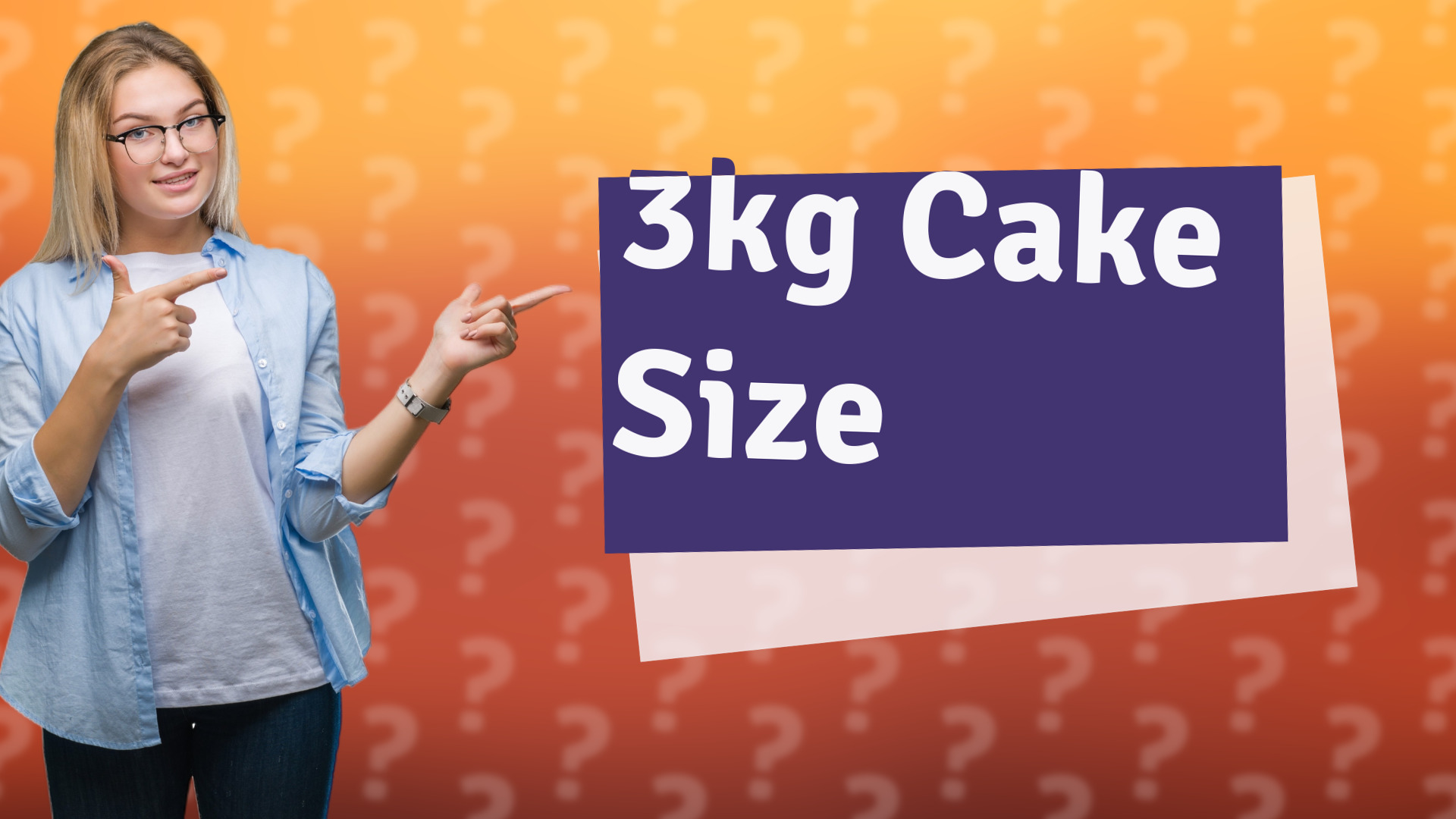 3kg Cake Size