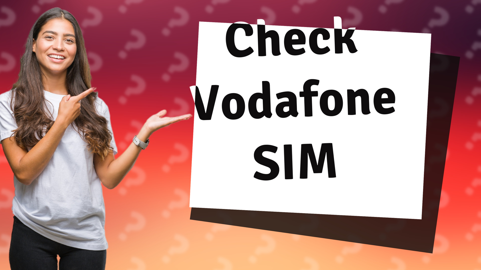Check Vodafone SIM
