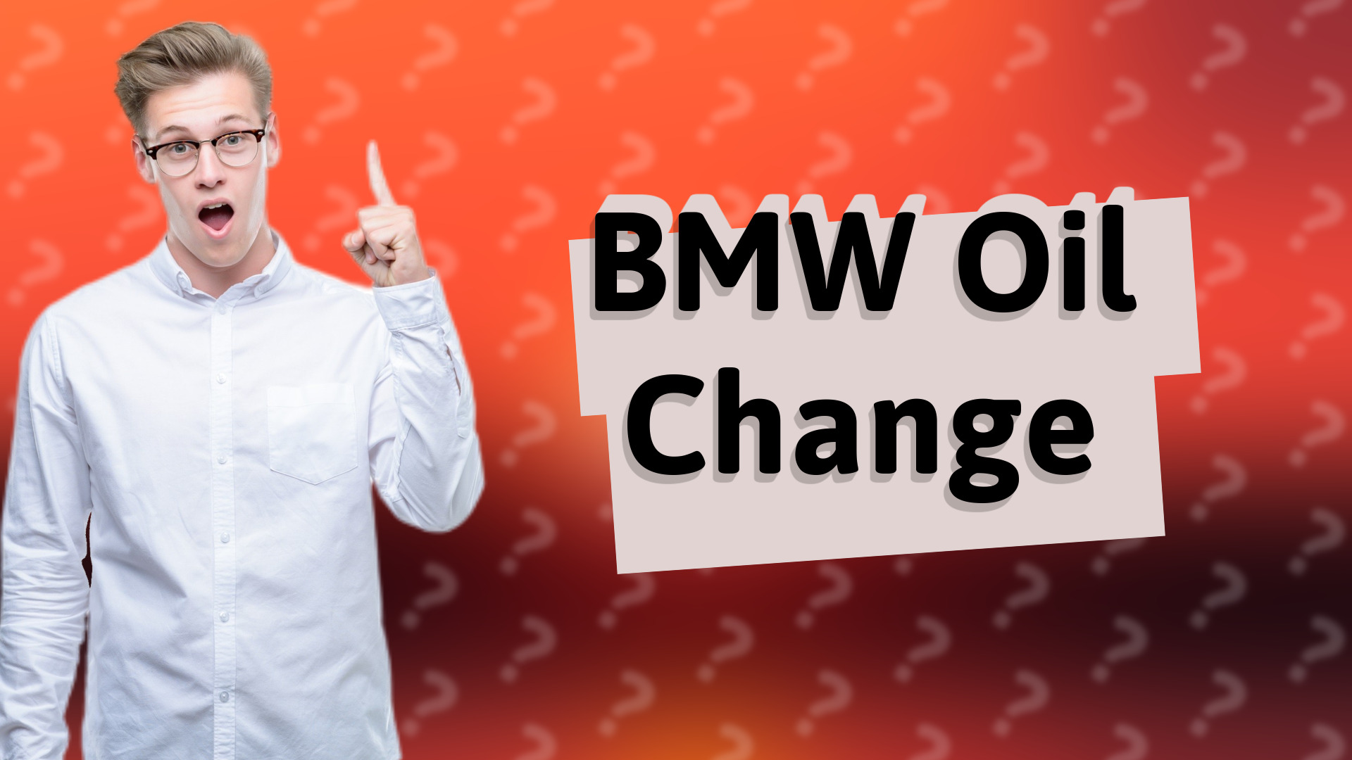 BMW Oil Change