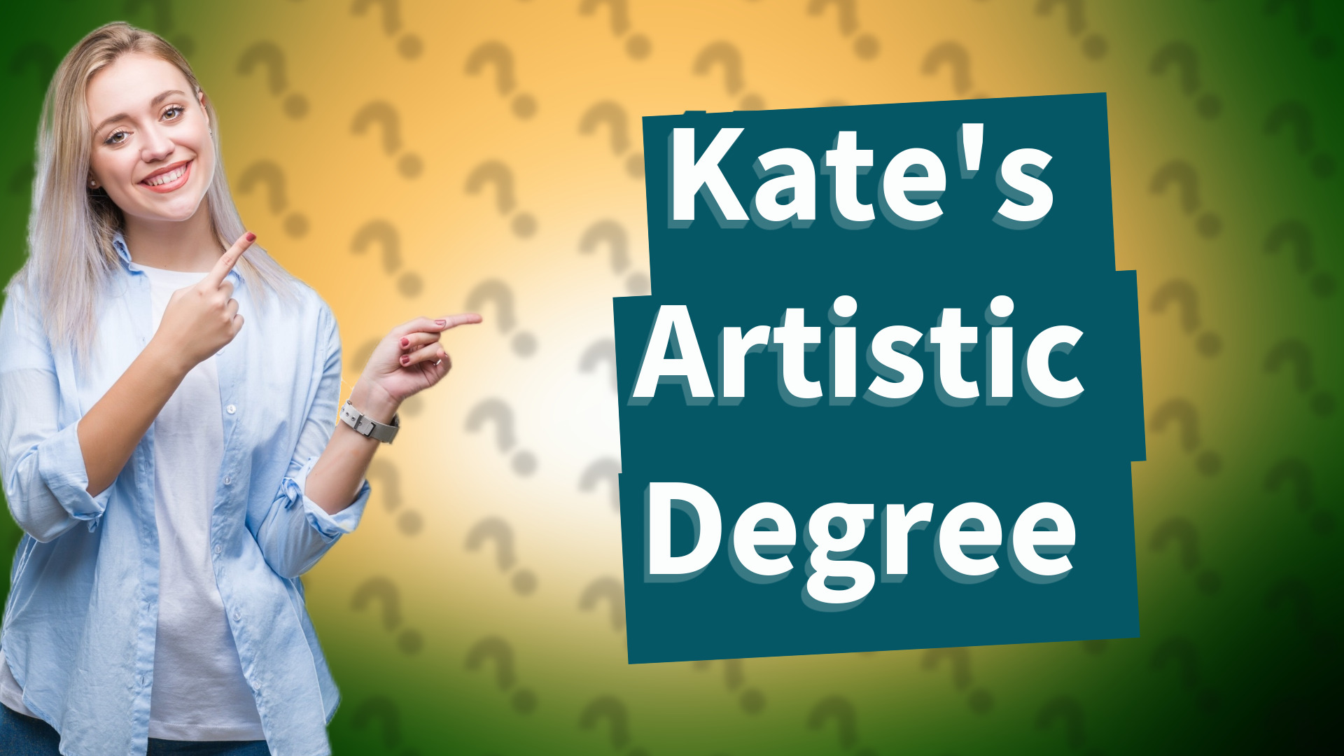 Kate's Artistic Degree
