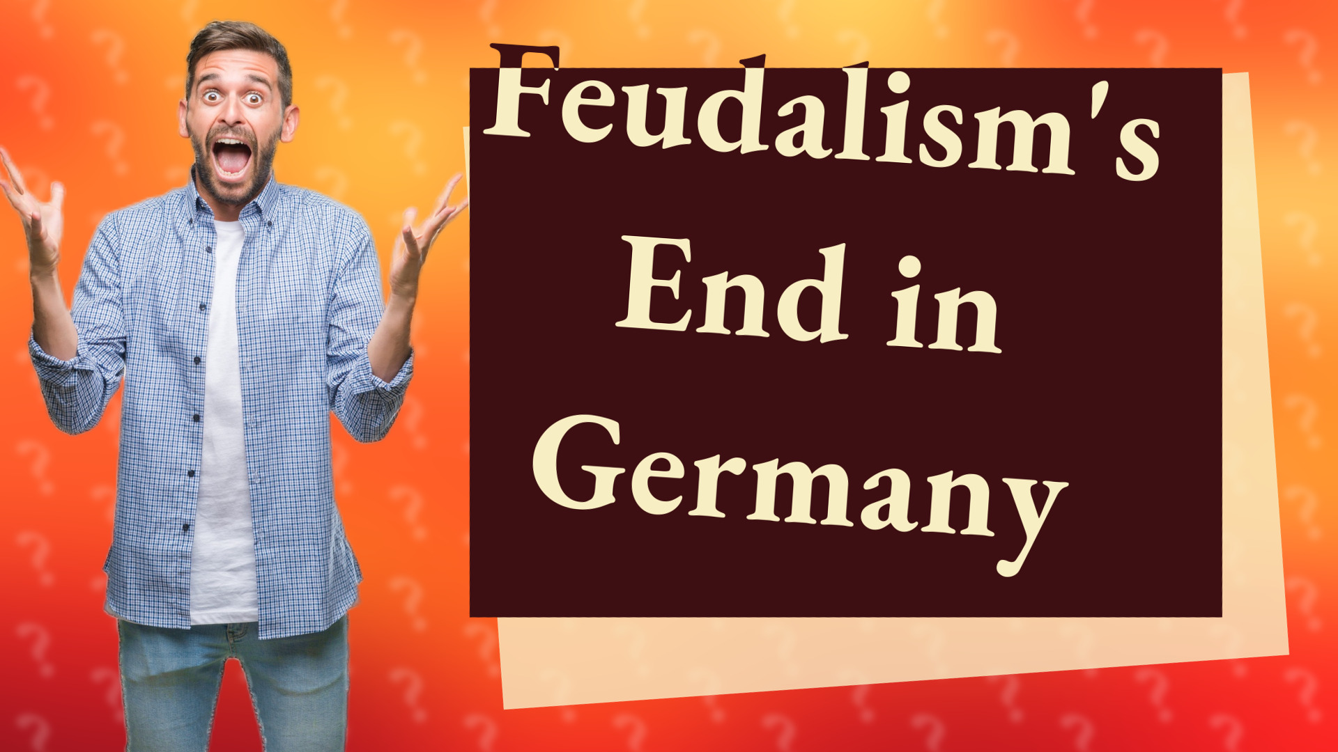 Feudalism's End in Germany