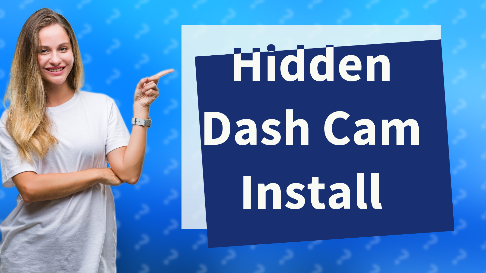 Hidden Dash Cam Install