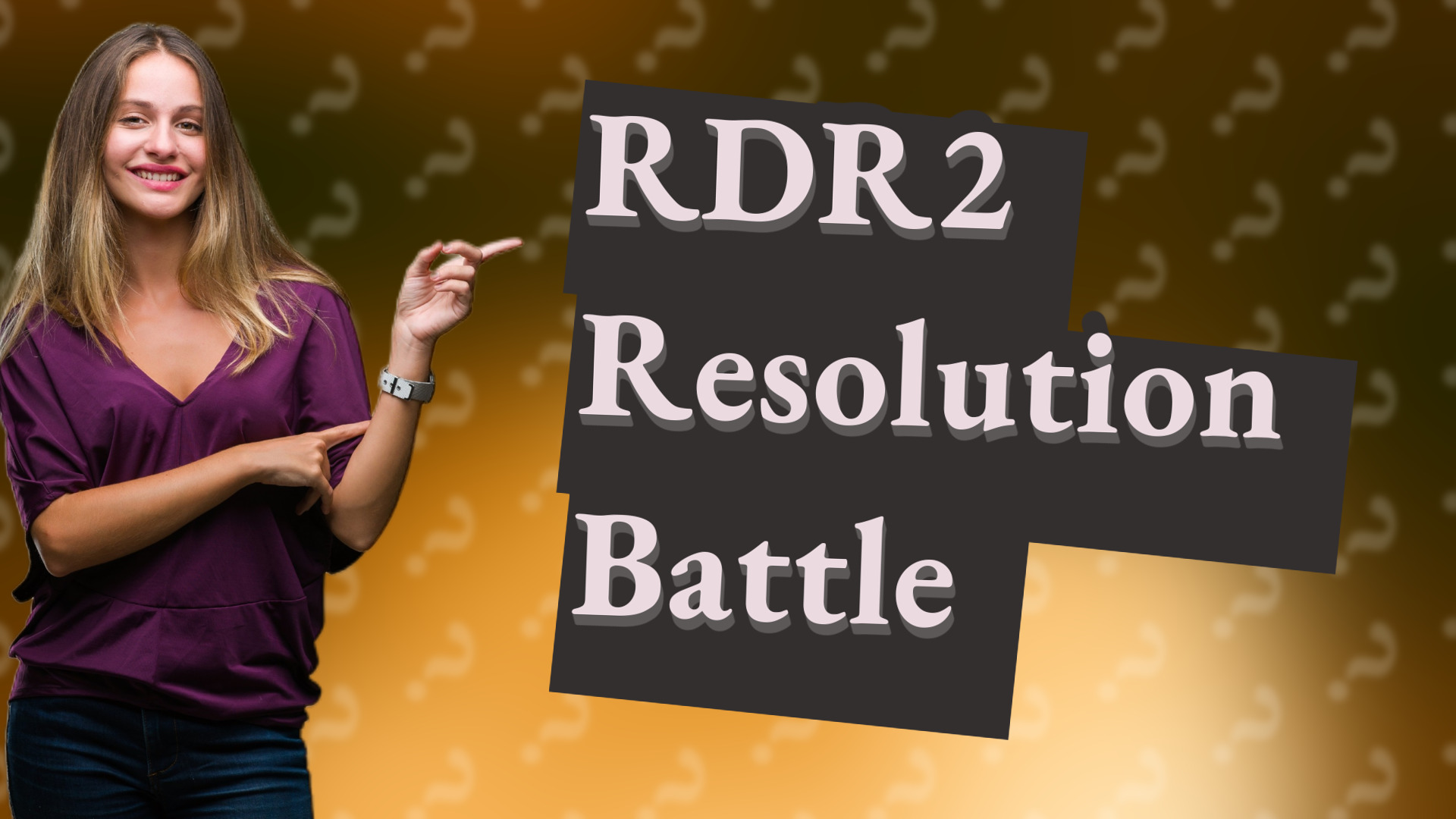 RDR2 Resolution Battle