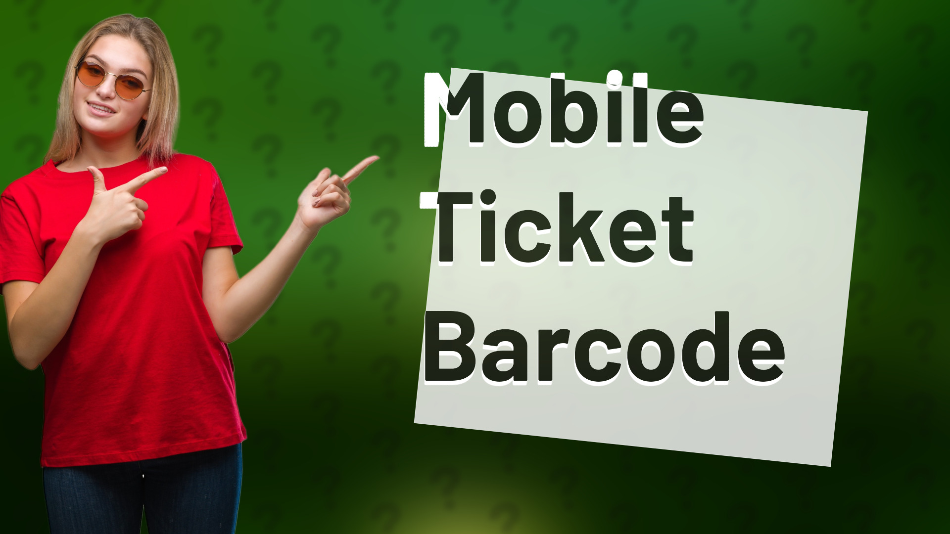 Mobile Ticket Barcode