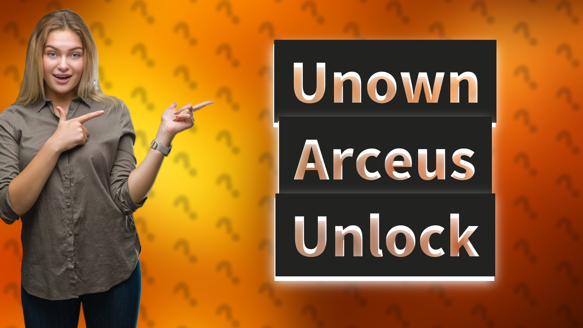 Unown Arceus Unlock