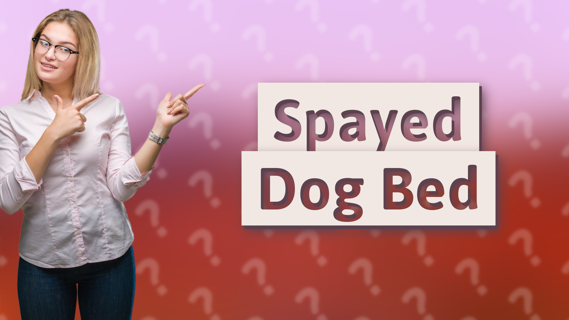 Spayed Dog Bed