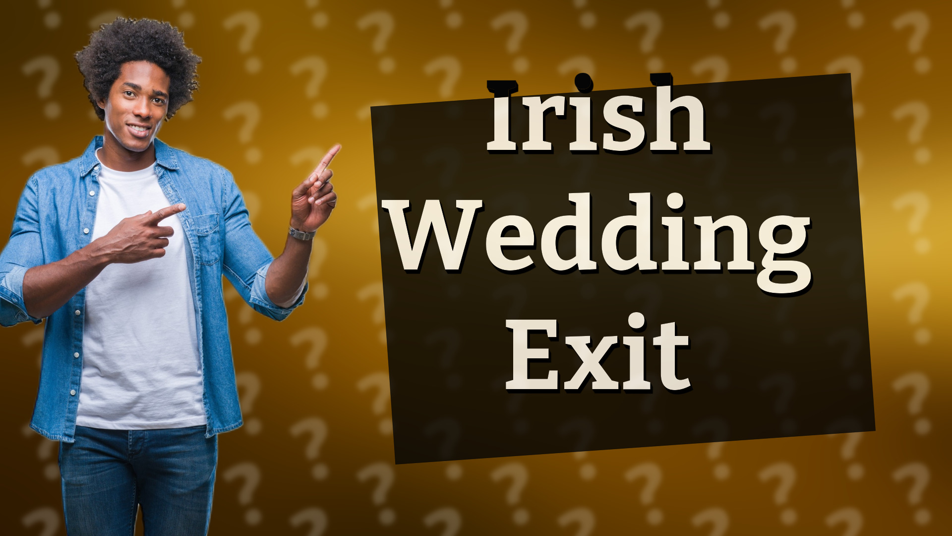 Irish Wedding Exit